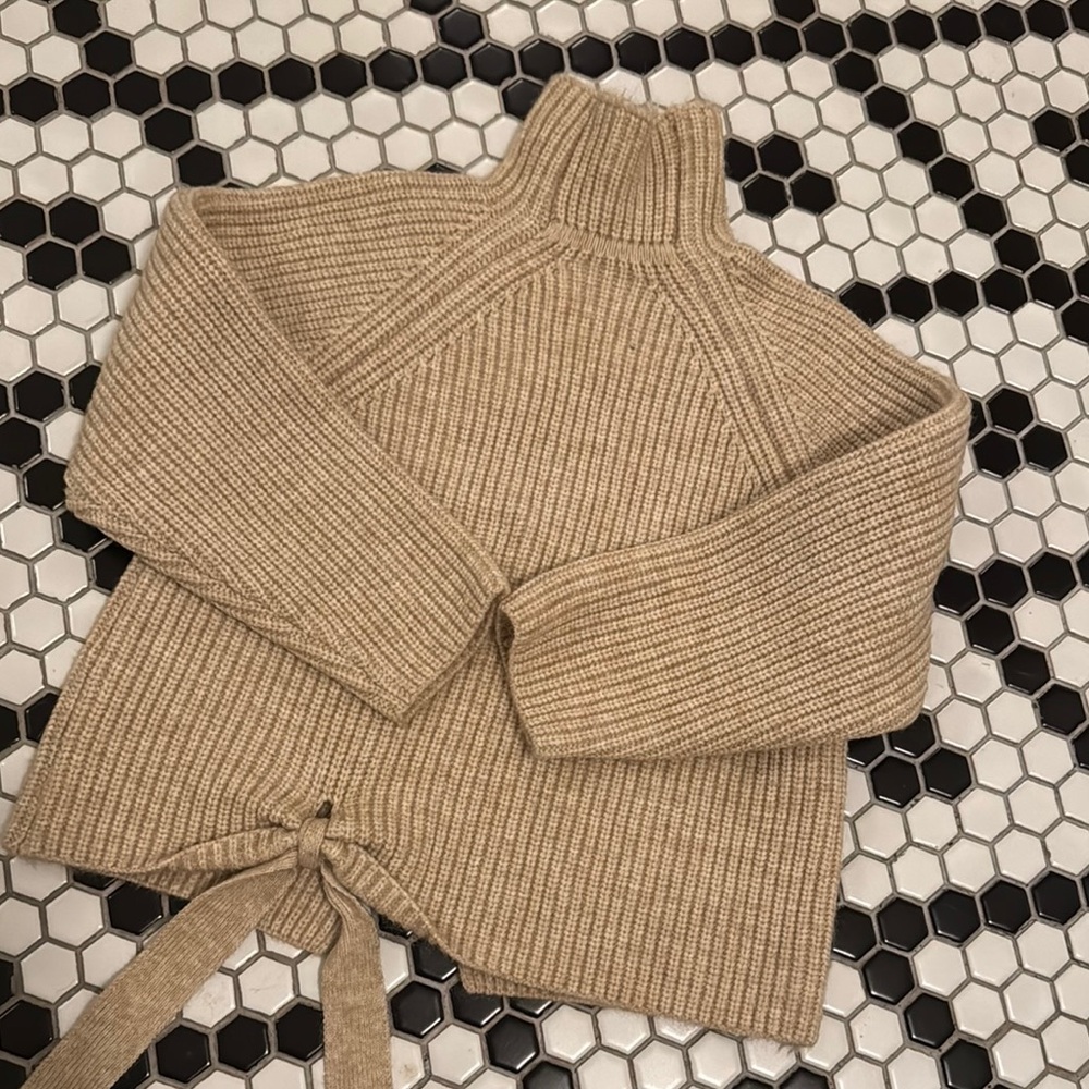 Cozy Tan Ribbed Sweater